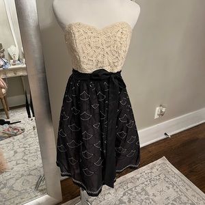 Anthropologie Meadow Rue strapless dress